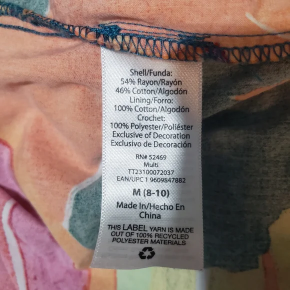 16. Time and Tru Sz M Vibrant Boho Floral Maxi Skirt - Picture 7 of 8